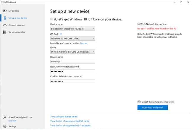 Setting Up Your Raspberry PI with Microsoft Windows 10 IoT Core